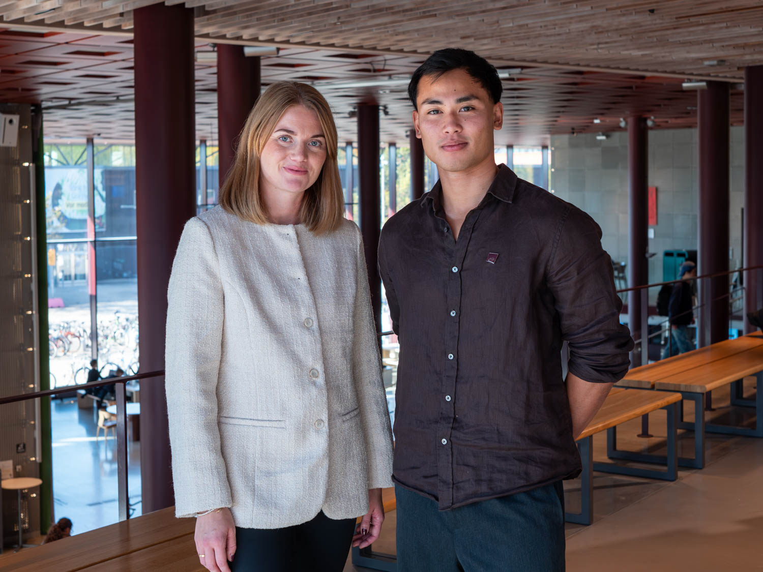 Elin Alm och Sadayu Tongson på Unik Student